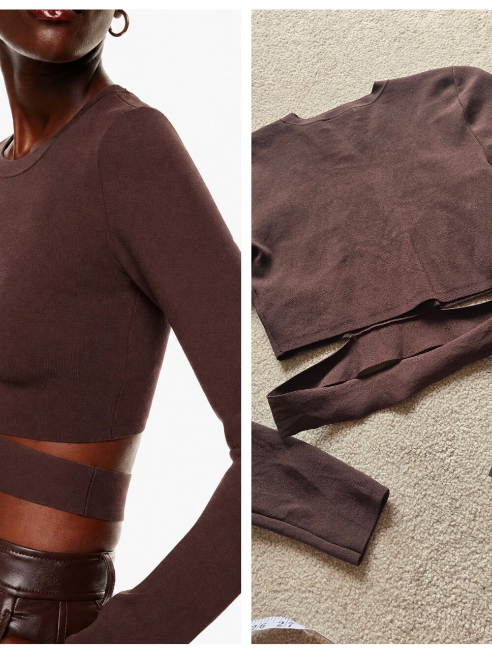 Babaton Retrospect Long Sleeve Wrap Ten By Babaton Womens Size Medium